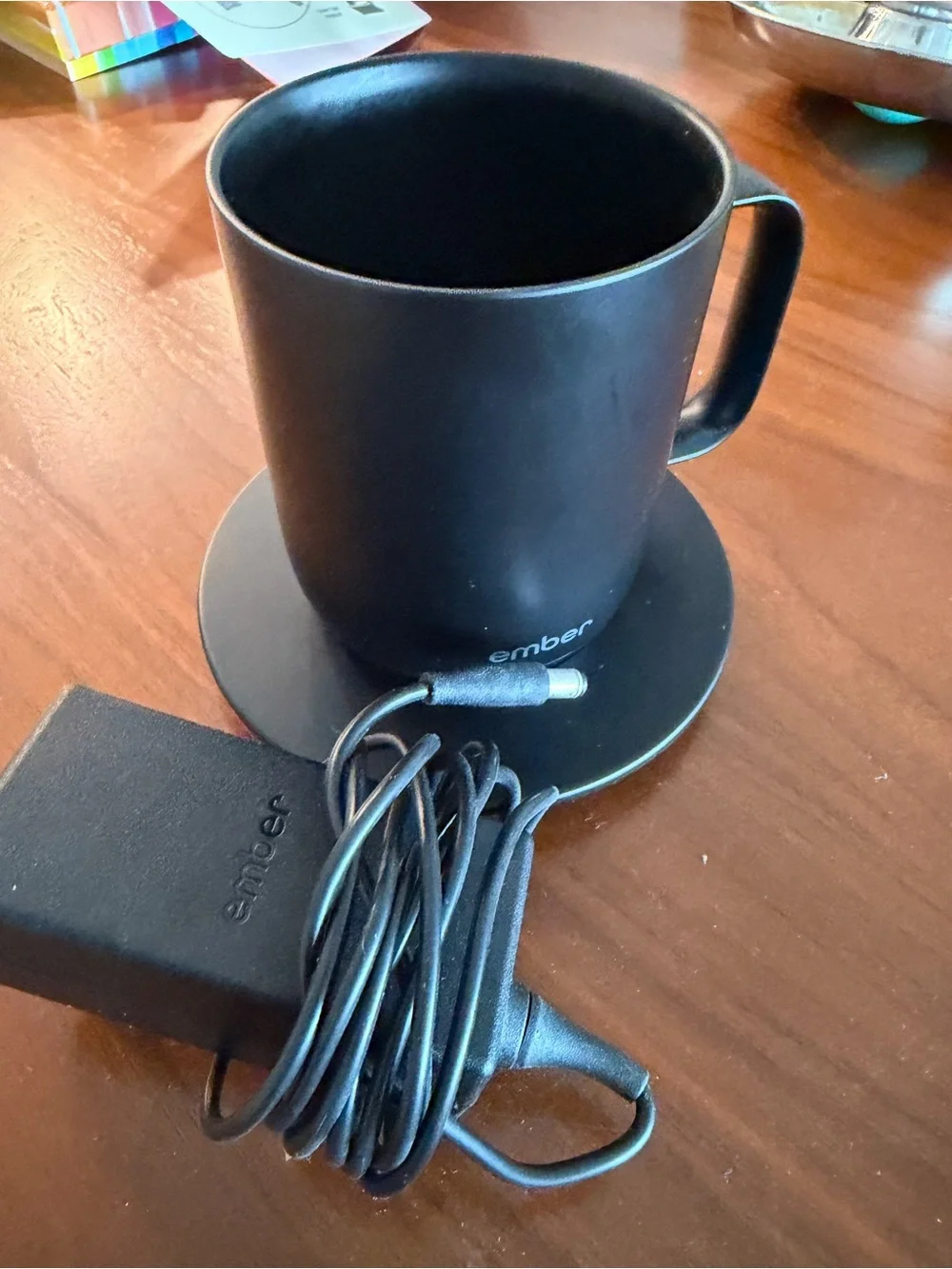 Ember Temperature Control Smart Mug in Black with Charging Coaster